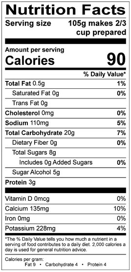 NSA Wild Strawberry Nutritional Facts