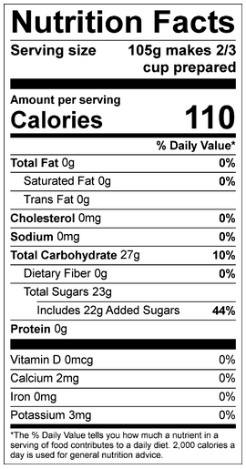 Watermelon Sorbet Nutritional Facts